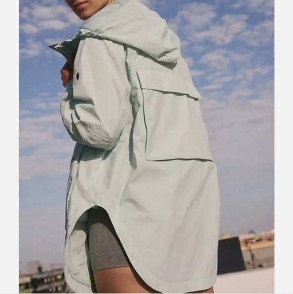 FP Movement by Free People Rain Coat: Light blue/green - Picture 2 of 5